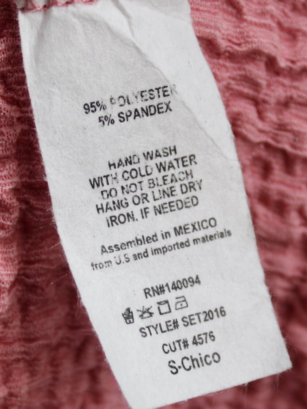 See You Monday Mauve Pink Textured Tie-Front Open Cropped Tank Top Size Small - Picture 4 of 4